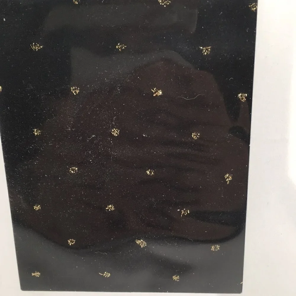 Emilio Cavallini Black Tights With gold dots S/M